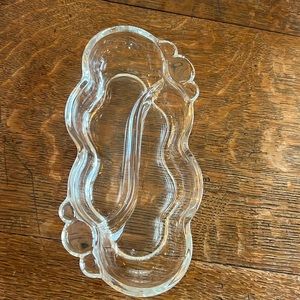 Vintage Duncan Miller / art deco glass serving dish